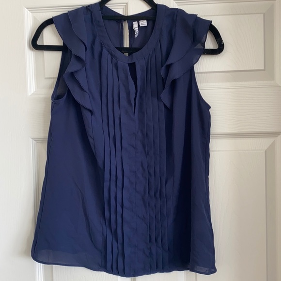 Navy Blue Blouse - Picture 1 of 6
